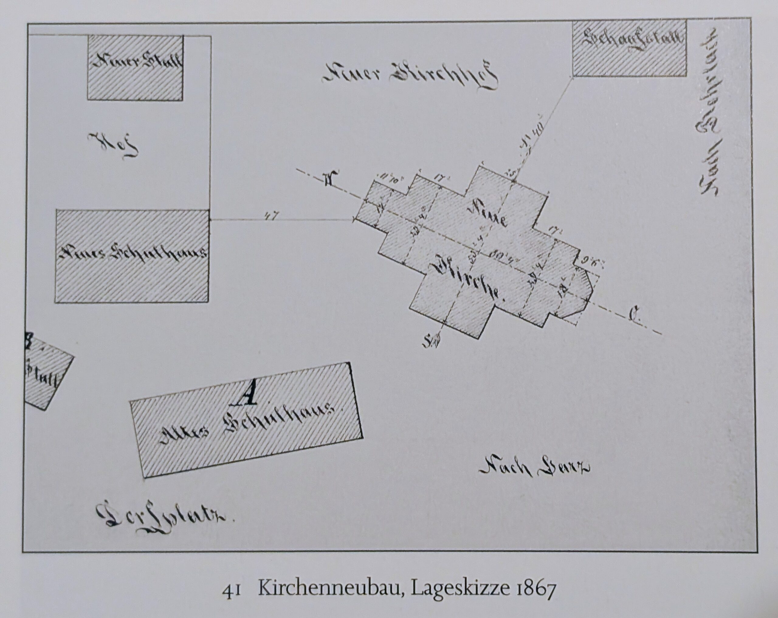 Planung Kirche 1866